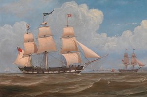 Angielski statek handlowy Malabar
